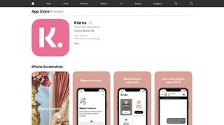 
                            3. Klarna on the App Store - iTunes - Apple