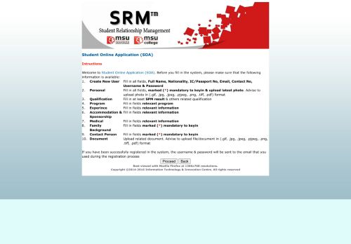 
                            13. KLAS II :: Login - SRM - MSU