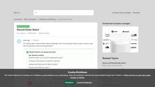 
                            9. Klassik Radio Select | Willkommen in der Community