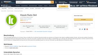 
                            13. Klassik Radio Skill: Amazon.de: Alexa Skills