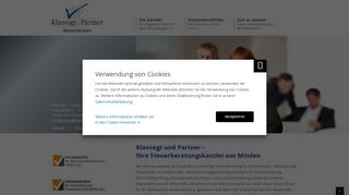 
                            2. Klasvogt + Partner – Steuerberater mbB in Minden – Startseite