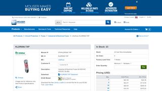 
                            10. KLDR006.TXP Littelfuse | Mouser