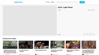 
                            10. KLED - Login Theme - video dailymotion