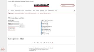 
                            6. Kleinanzeigen | Frankenpost