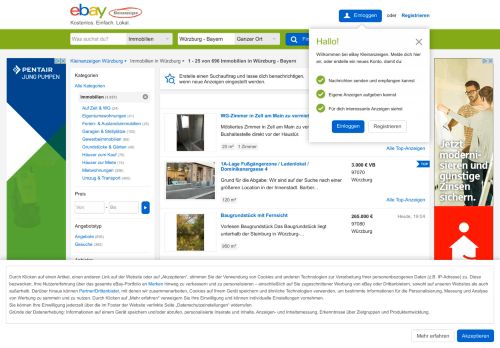 
                            2. Kleinanzeigen für Immobilien in Würzburg - Bayern | eBay ...