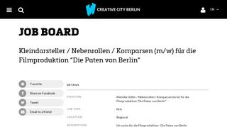 
                            12. Kleindarsteller / Nebenrollen / Komparsen (m/w) für die Filmproduktion ...