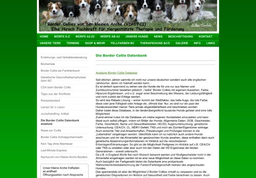 
                            2. Kleine Arche - Die Border Collie Datenbank anadune