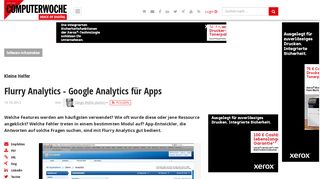 
                            7. Kleine Helfer: Flurry Analytics - Google Analytics für Apps ...