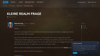 
                            11. Kleine Realm frage - Allgemeines - World of Warcraft Forums ...