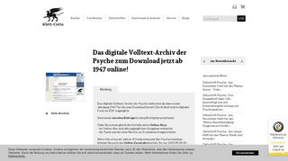 
                            3. Klett-Cotta – Das digitale Volltext-Archiv der Psyche zum Download ...