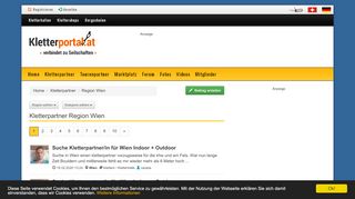 
                            5. Kletterpartner - Region Wien - Kletterportal.at