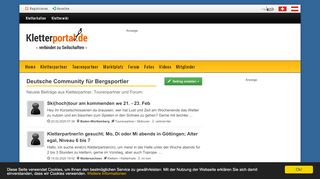
                            2. Kletterportal.de - Kletter & Tourenpartner Deutschland
