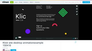 
                            13. Klick site desktop animationexample 150416 on Vimeo