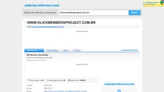
                            8. klickmembersproject.com.br at WI. 503 Service Unavailable