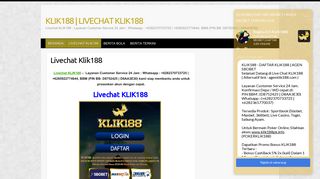 
                            1. KLIK188 | LIVECHAT KLIK188