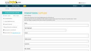 
                            4. klikhotel.com - Daftar menjadi Partner Hotel