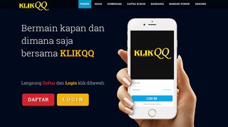 
                            10. KlikQQ - Agen BandarQ, DominoQQ, Poker Online Terpercaya