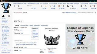 
                            9. KlikTech - Leaguepedia | League of Legends Esports Wiki