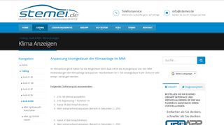 
                            11. Klima Anzeigen - Stemei