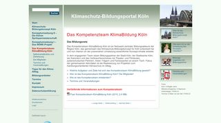 
                            11. Klimaschutz-Bildungsportal - Das Kompetenzteam KlimaBildung Köln