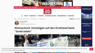 
                            10. Klimaschutz: Umsteigen auf den Drahtesel beim 