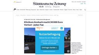 
                            6. Klinikverbund ANregiomed Klinikum Ansbach macht 30 000 Euro ...