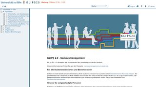 
                            1. Klips 2.0 - Klips2 - Universität zu Köln