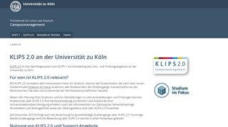 
                            13. klips 2.0 - Universität zu Köln