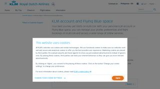 
                            5. KLM account and Flying Blue space - KLM.com