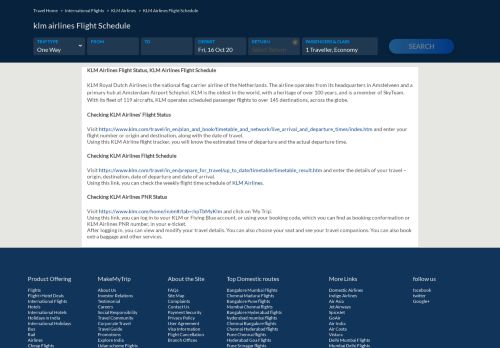 
                            13. klm airlines Flight Schedule, klm airlines Time Duration & Status ...