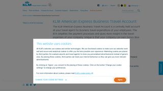 
                            8. KLM American Express Business Travel Account - KLM.com