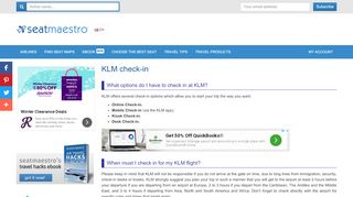 
                            13. KLM check-in | SeatMaestro