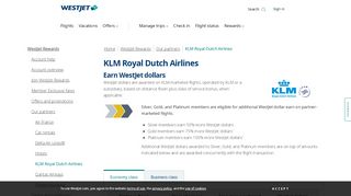 
                            8. KLM Royal Dutch Airlines | WestJet