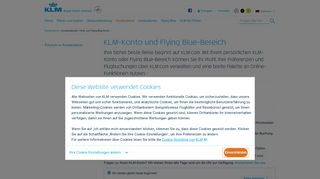 
                            7. KLM- und Flying Blue-Konto - KLM.com