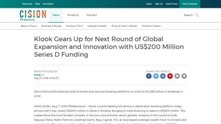 
                            9. Klook Gears Up for Next Round of Global Expansion and Innovation ...
