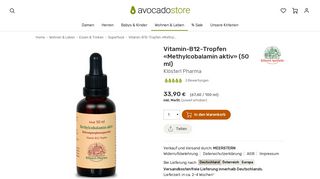 
                            8. Klösterl Pharma - Vitamin-B12-Tropfen «Methylcobalamin aktiv» (50 ...