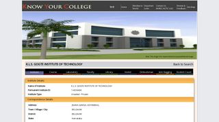 
                            8. kls gogte institute of technology - Know Your College