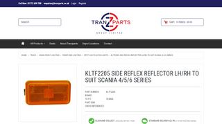 
                            11. KLTF2205 SIDE REFLEX REFLECTOR LH/RH TO SUIT SCANIA 4/5/6 ...