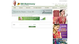 
                            3. KM Matrimony - Reg no / User ID Search - KM Wedding Events ...