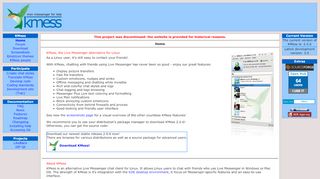 
                            6. KMess, MSN / Live Messenger for Linux - Home