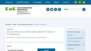 
                            10. KMK-PAD: Erasmus+ Schulbildung