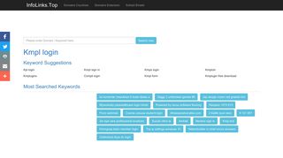 
                            8. Kmpl login Search - InfoLinks.Top