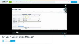 
                            11. KN Login Supply Chain Manager on Vimeo