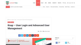 
                            4. Knap - User Login and Advanced User Management - Laravel VueJs