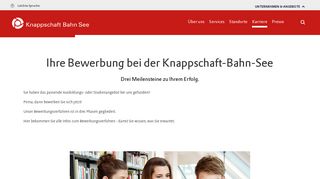 
                            1. Knappschaft-Bahn-See - Online-Bewerbungsverfahren