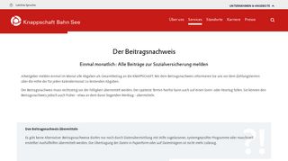 
                            5. Knappschaft-Bahn-See - Sozialversicherung im Internet - sv.net