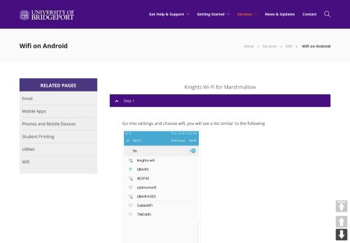 
                            11. Knights wifi on Android | University of Bridgeport