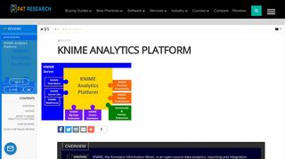 
                            9. KNIME Analytics Platform - Compare Reviews, Features, Pricing in ...