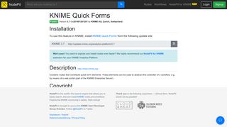 
                            4. KNIME Quick Forms [Feature] — NodePit