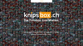 
                            1. Knipsbox Fotobox Fotoshooter mieten in Zürich, Zug und im Aargau